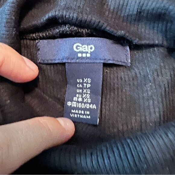 Gap black ribbed sleeveless midi dress - Picture 3 of 8